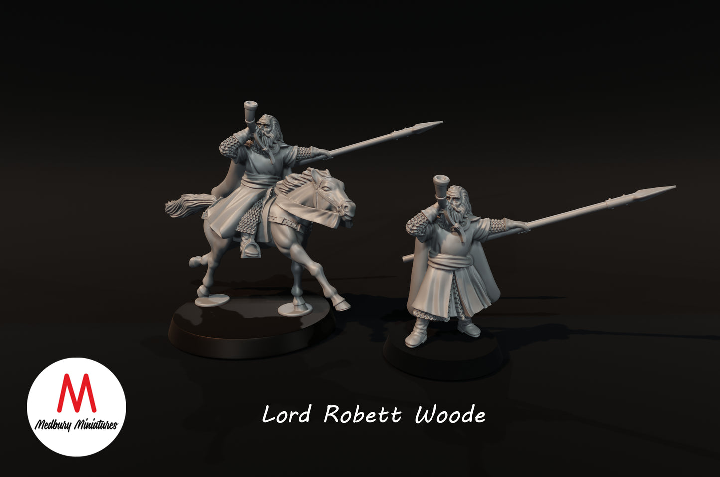 Lord Robett Woode and Retinue - Medbury Miniatures