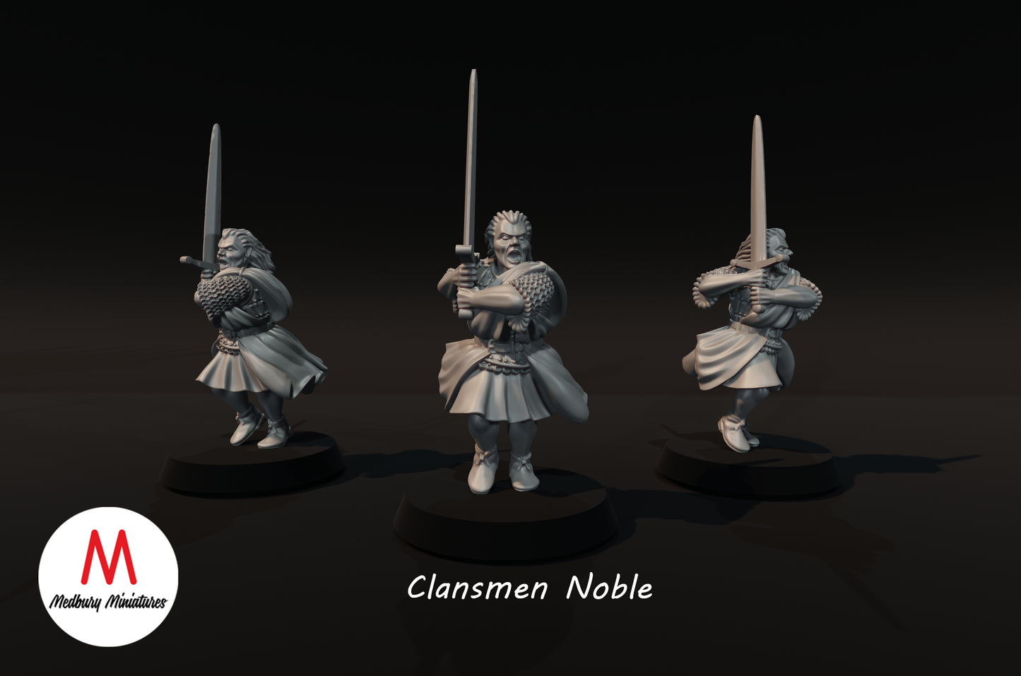 Clansmen Leader - Medbury Miniatures