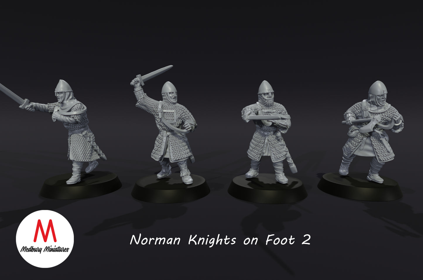 Norman Knights on Foot 2 - Medbury Miniatures