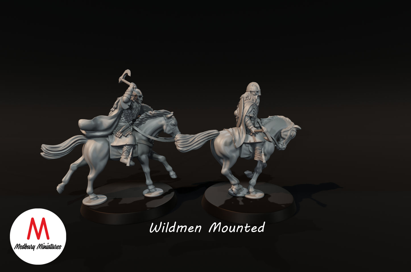 Wilde Männer zu Pferd - Medbury Miniatures