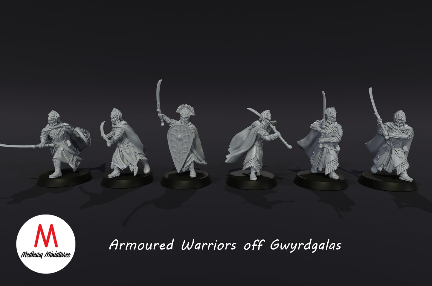 Guerriers en armure de Gwyrdgalas - Medbury Miniatures