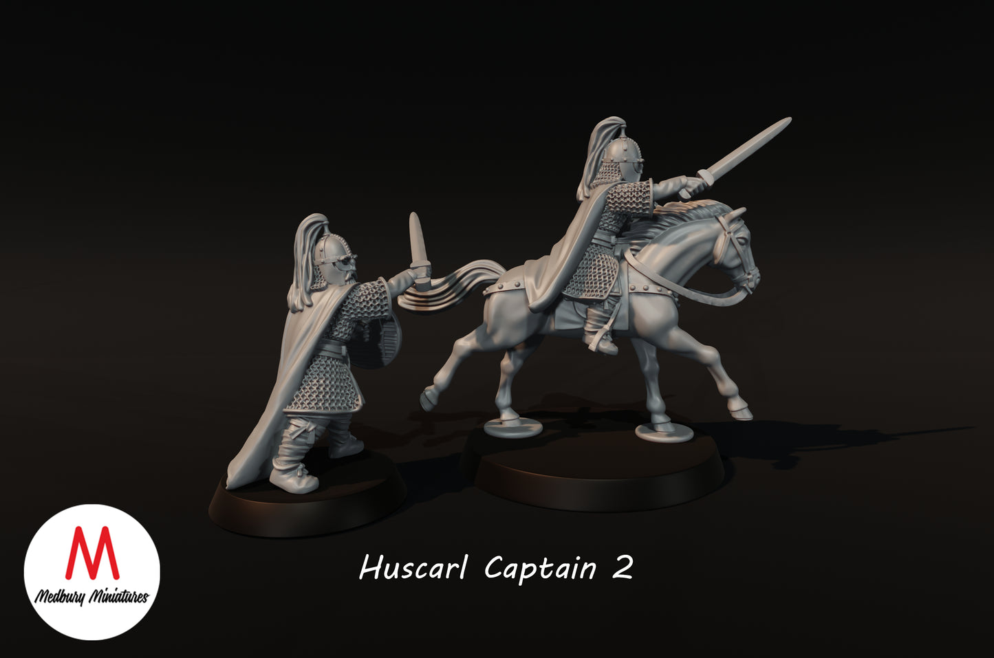 Capitaine Huscarl Hengstland 2 - Miniatures Medbury