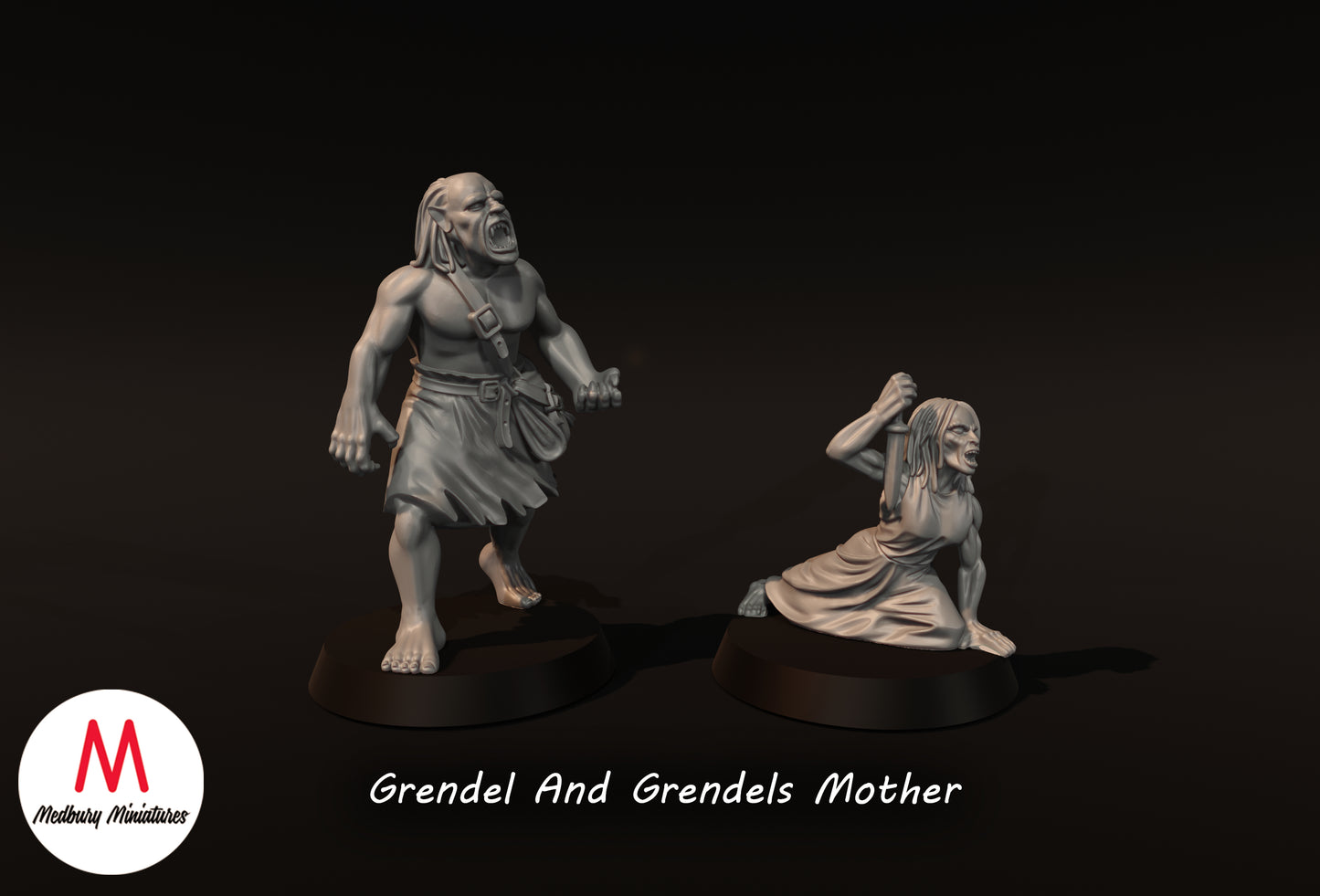 Grendel und Grendels Mutter - Medbury Miniatures