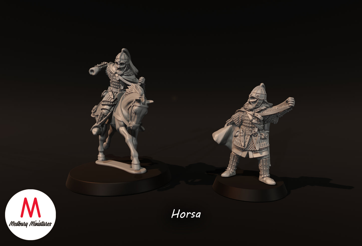 Horsa on Foot and Mounted - Medbury Miniatures