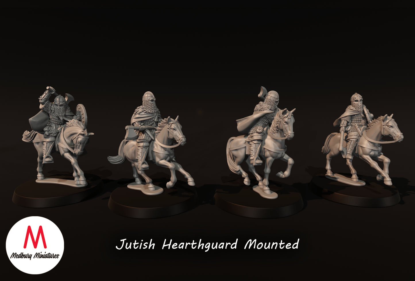 Jutish Hearthguard Mounted - Medbury Miniatures