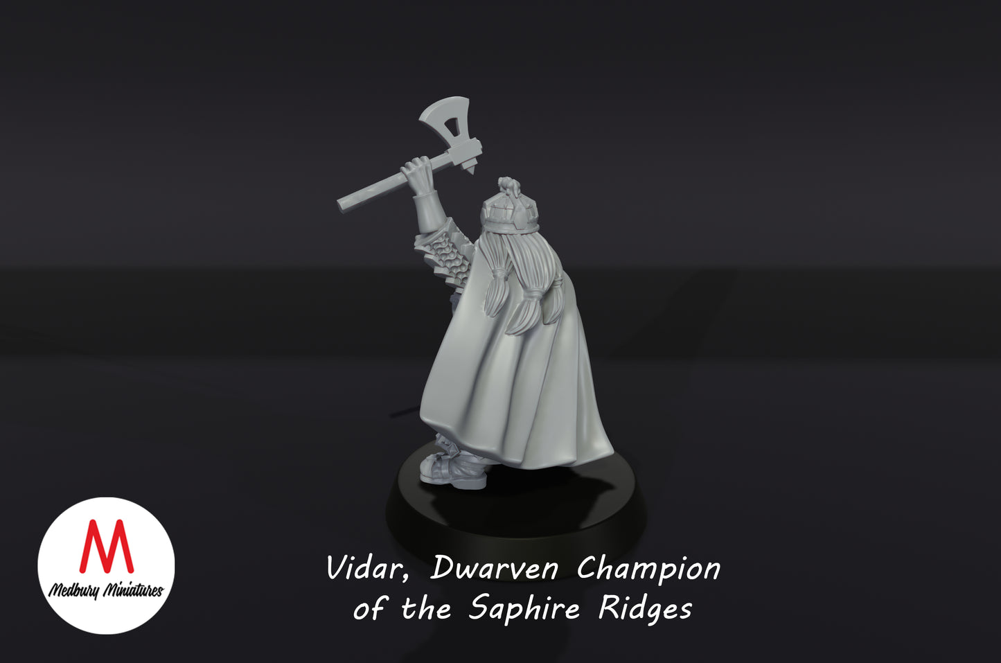 Vidar, Zwergenchampion der Saphire Ridges - Medbury Miniatures