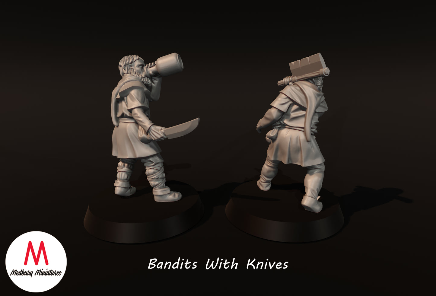 Bandits avec couteaux - Medbury Miniatures