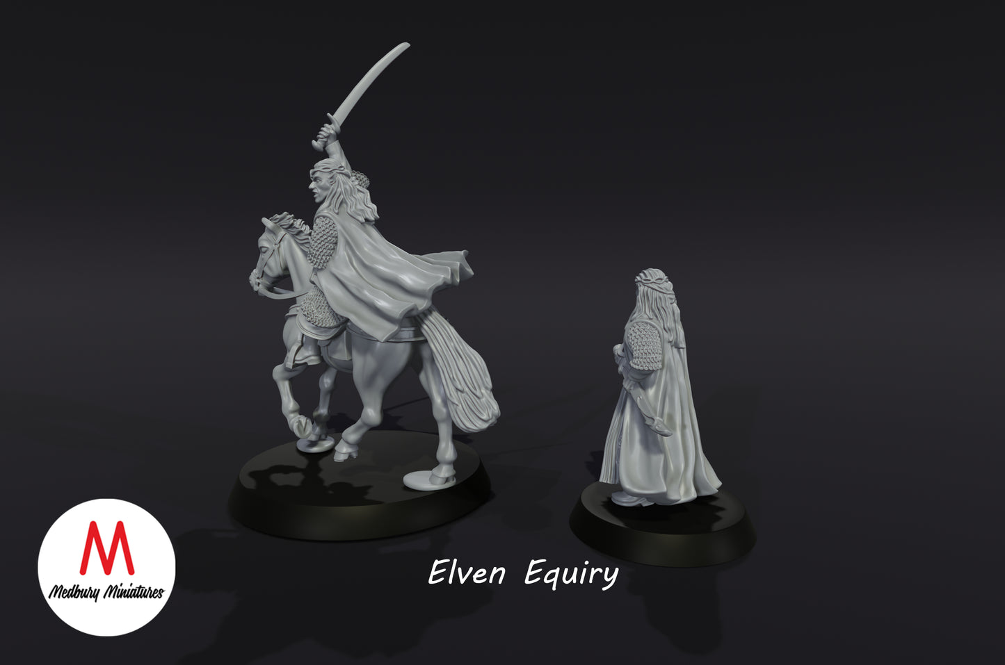 Elven Equiry - Medbury Miniatures