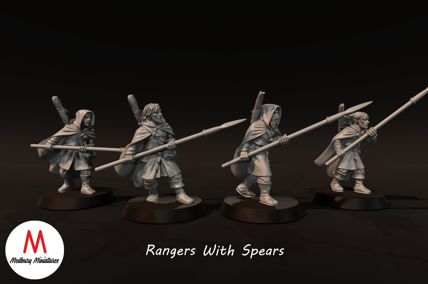 Rangers With Spears - Medbury Miniatures