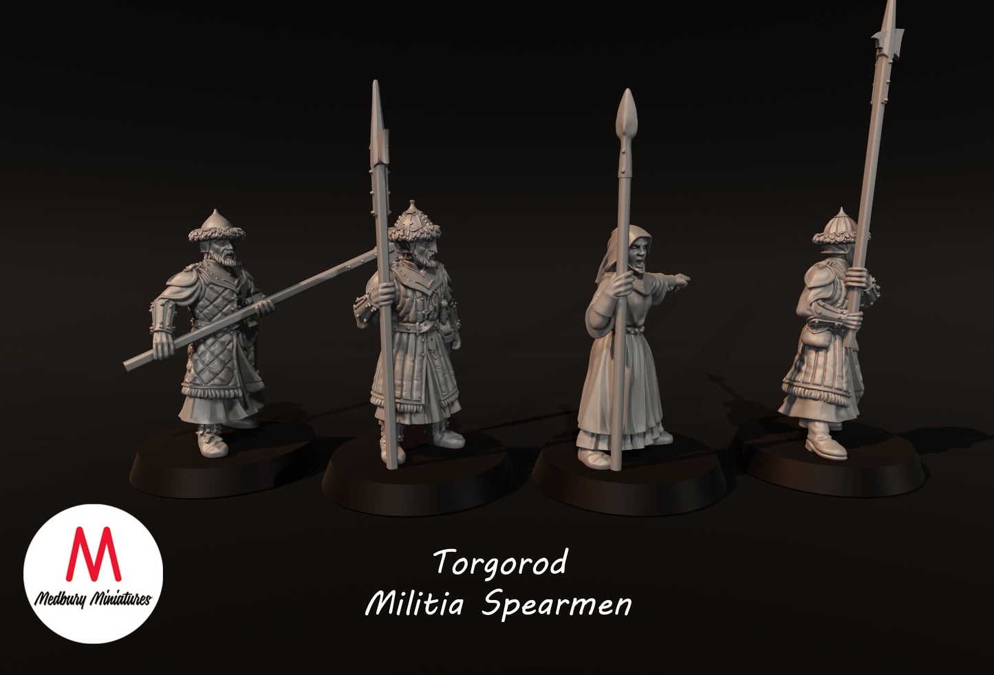 Speerkämpfer der Torgorod-Miliz - Medbury Miniatures