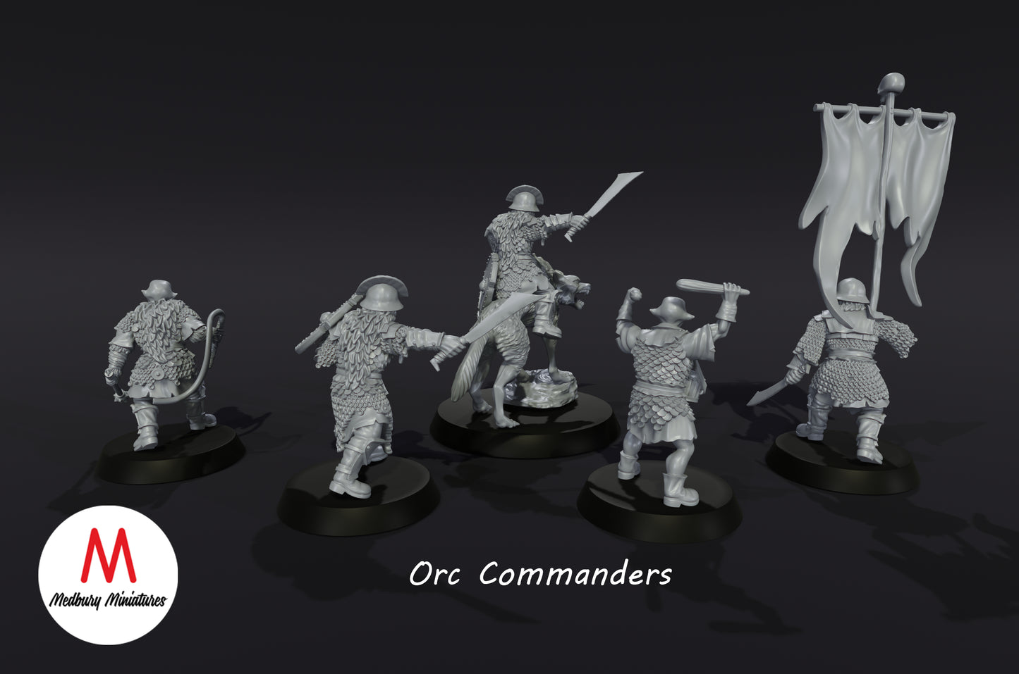 Orc Command Team - Medbury Miniatures