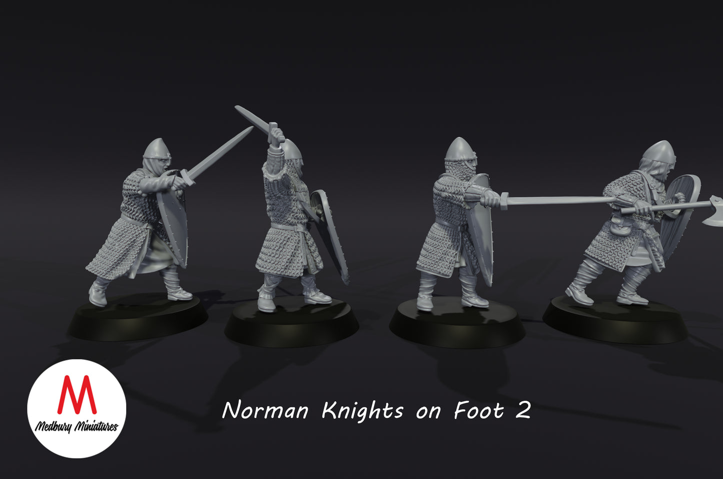 Norman Knights on Foot 2 - Medbury Miniatures