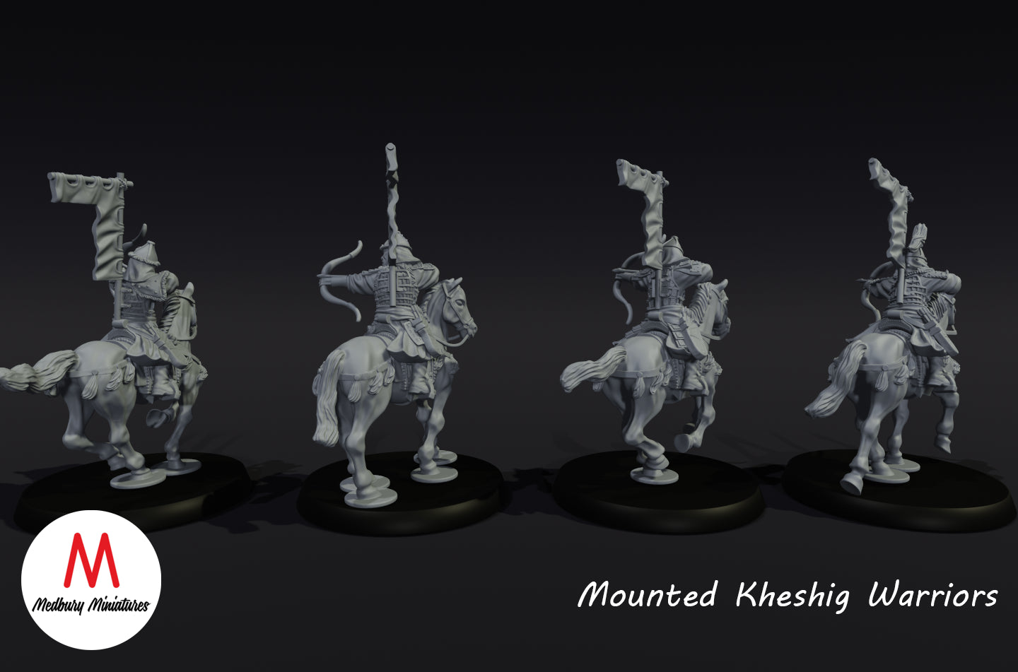 Kheshig-Bogenschützen zu Pferd - Medbury Miniatures