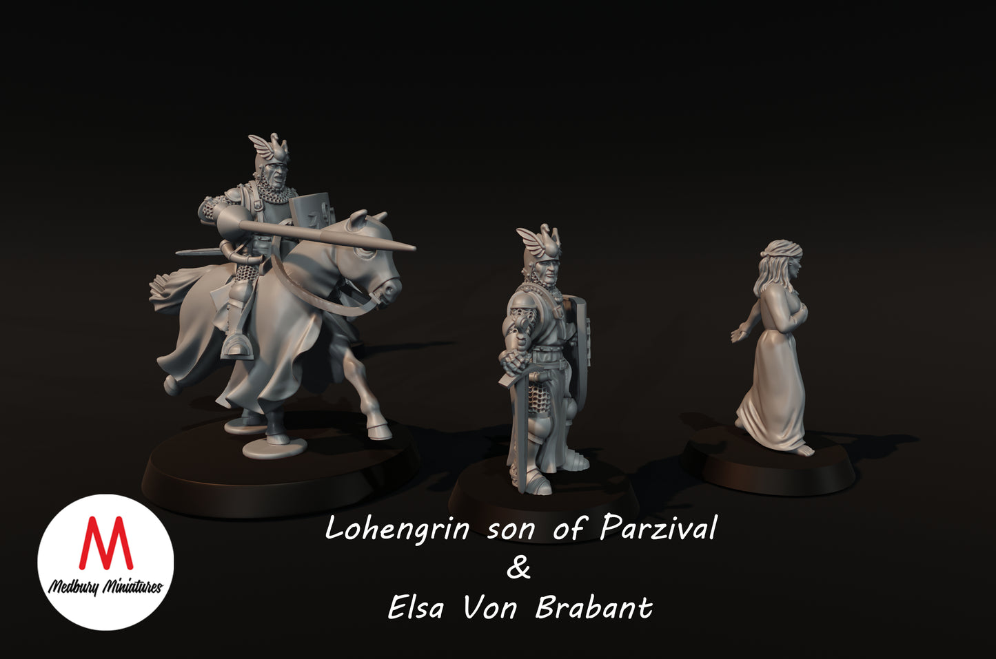 Lohengrin et Elsa - Miniatures Medbury