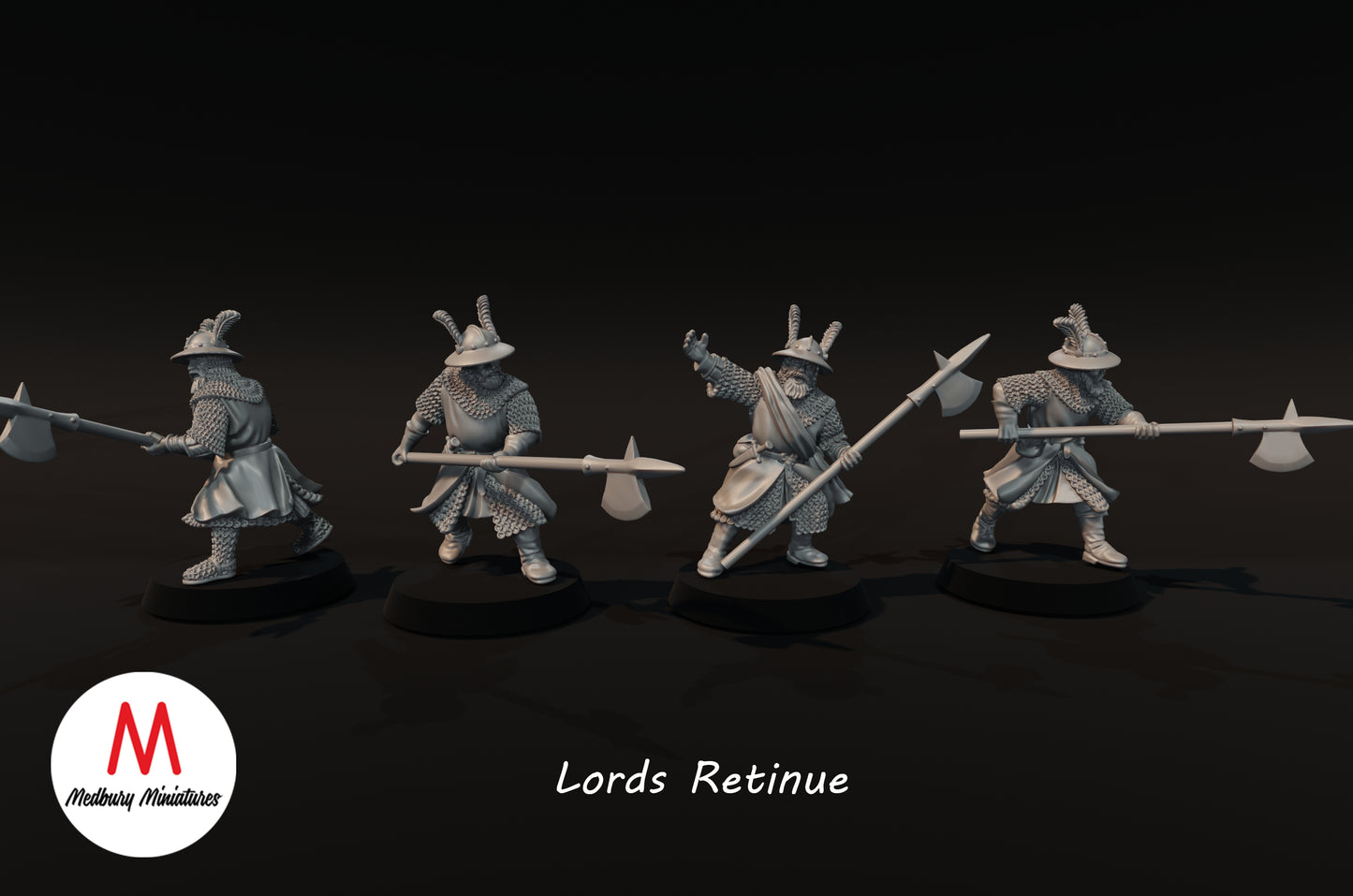 Lord Robett Woode and Retinue - Medbury Miniatures