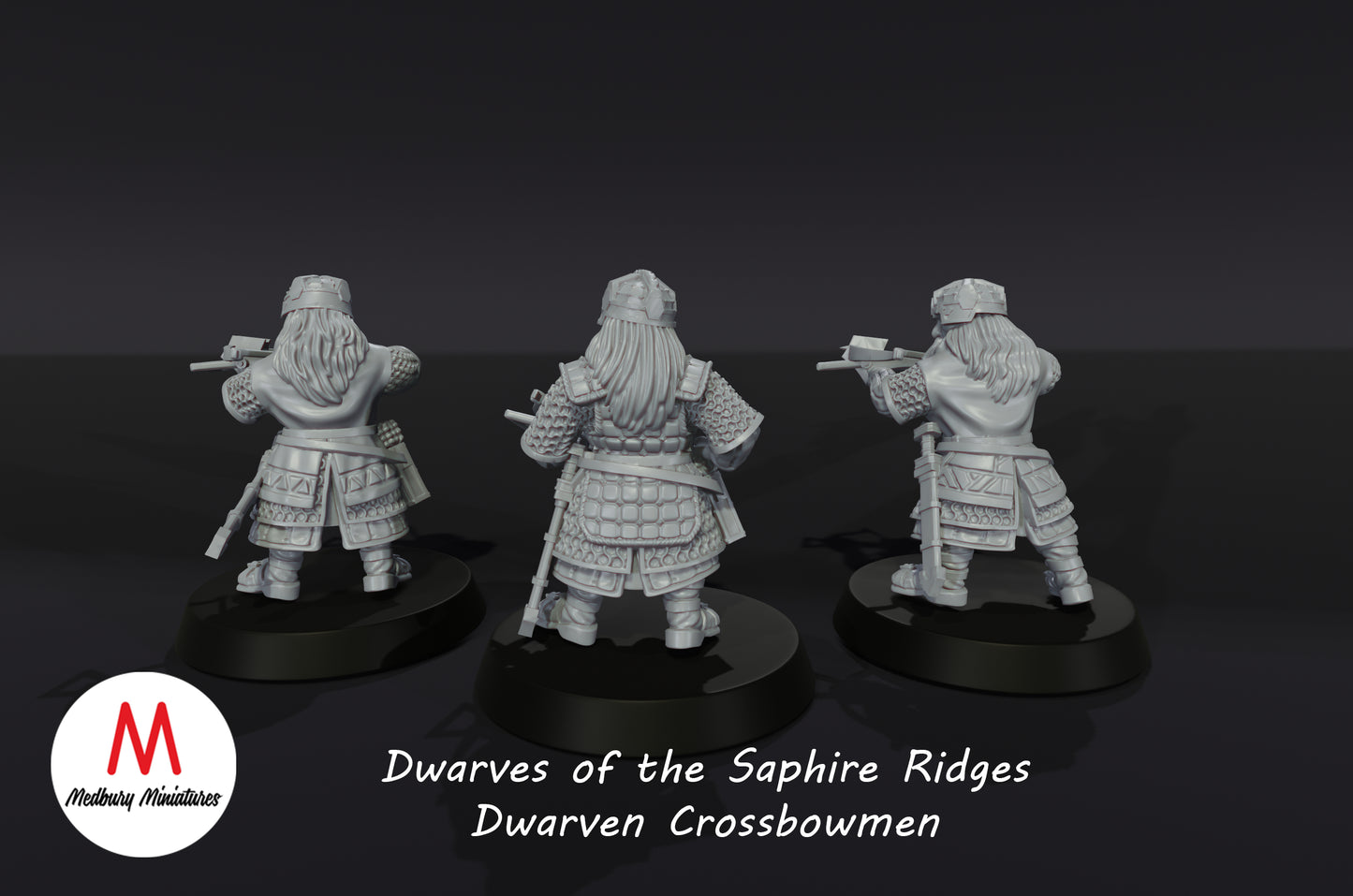 Dwarves of the Sapphire Ridges Dwarven Crossbowmen - Medbury Miniatures