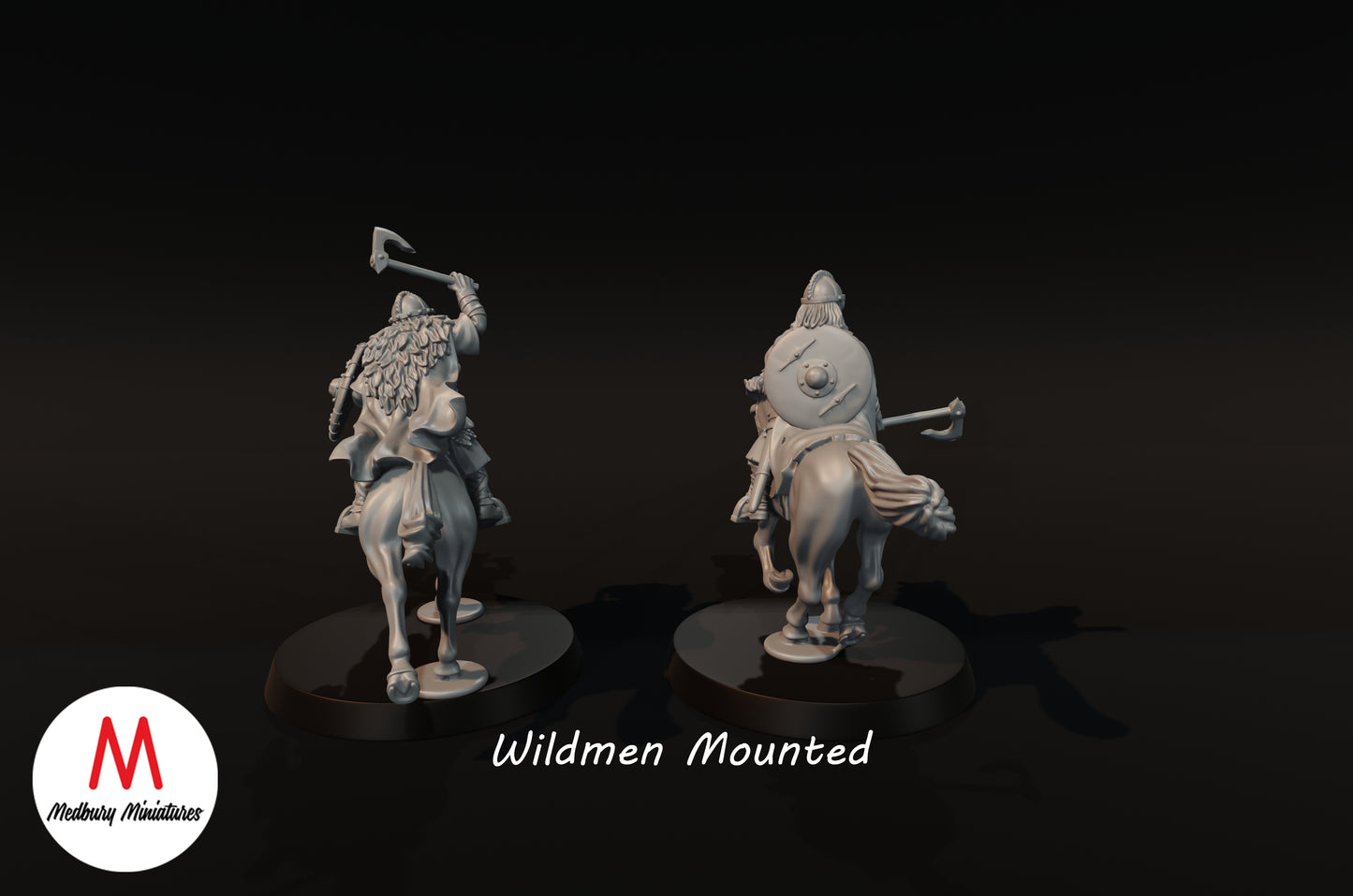 Wilde Männer zu Pferd - Medbury Miniatures