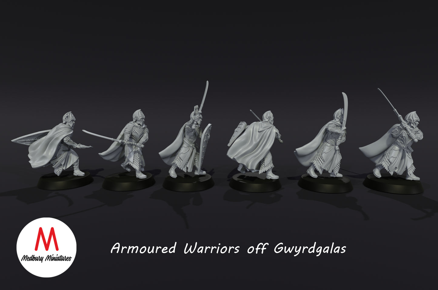 Guerriers en armure de Gwyrdgalas - Medbury Miniatures