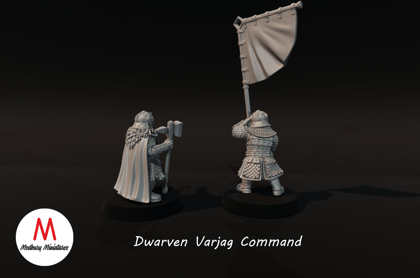 Zwergische Varjag-Kommandanten - Medbury Miniatures