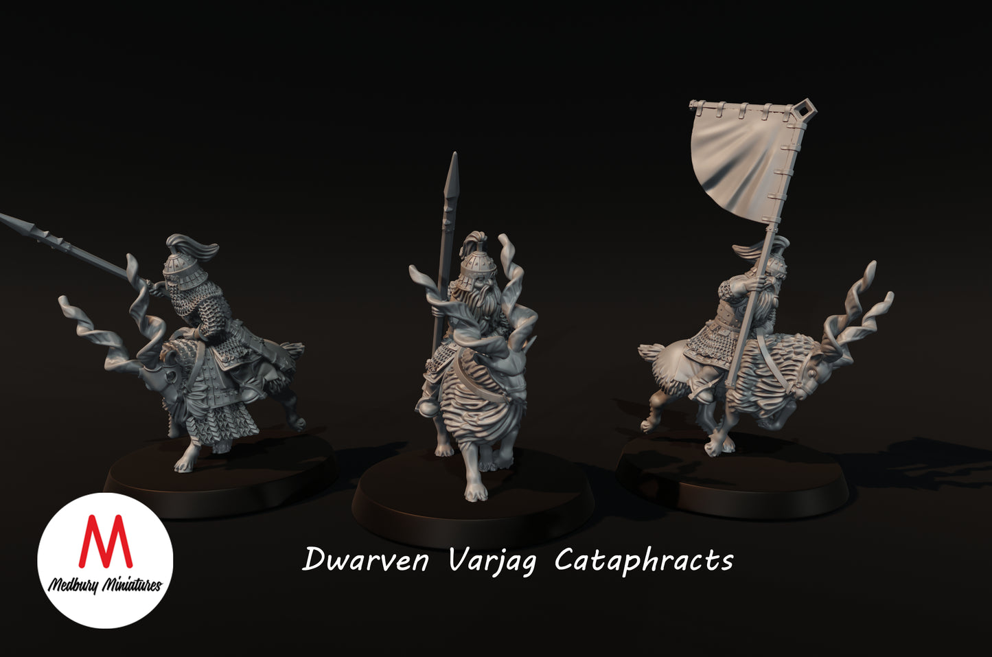 Dwarven Cataphracts - Medbury Miniatures