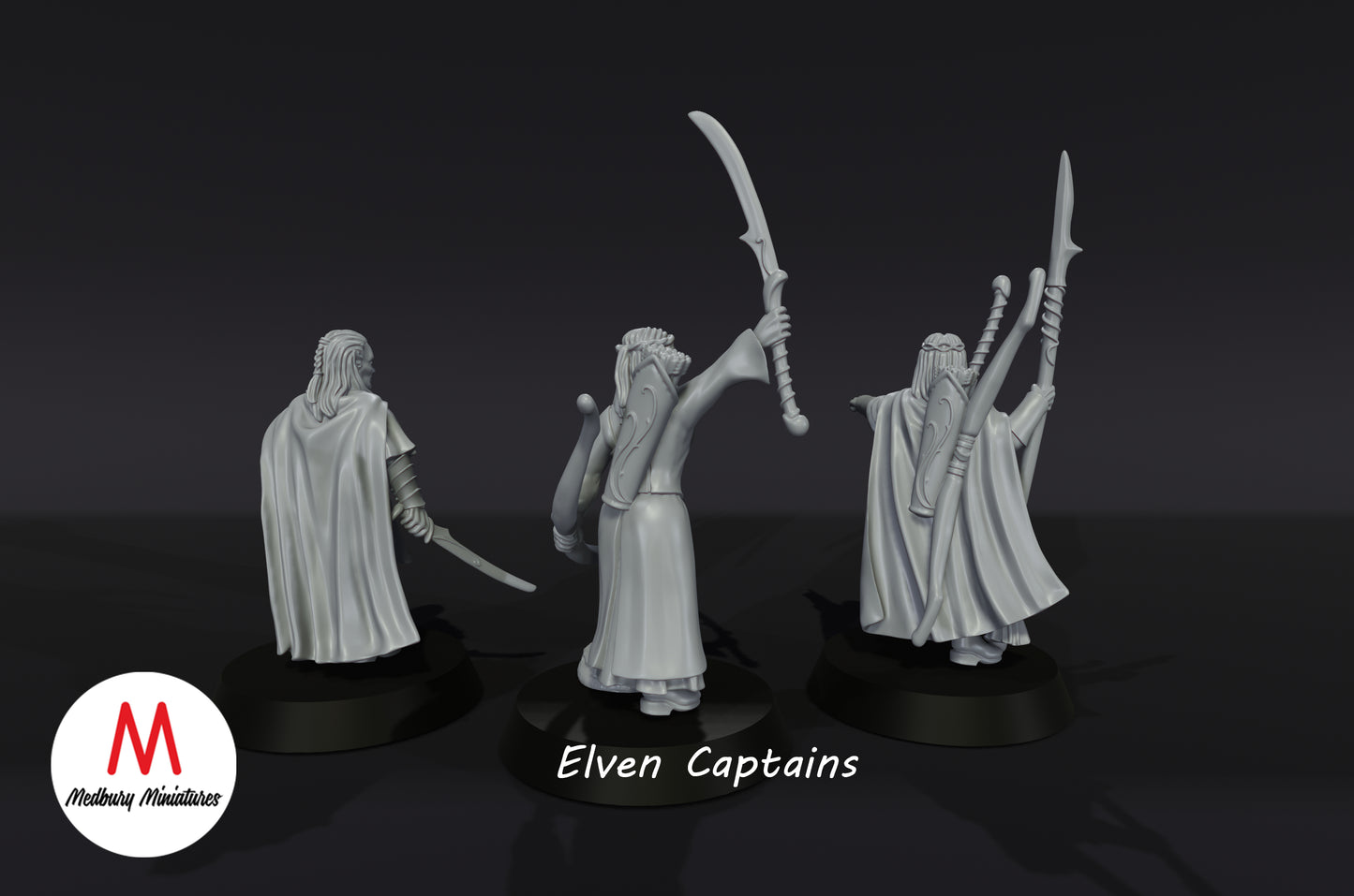 Elven Captains - Medbury Miniatures