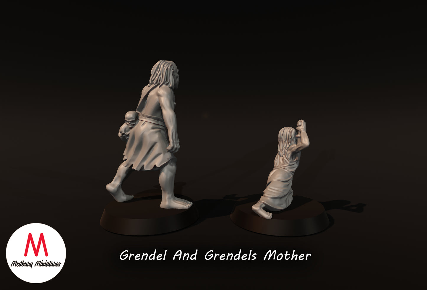 Grendel und Grendels Mutter - Medbury Miniatures