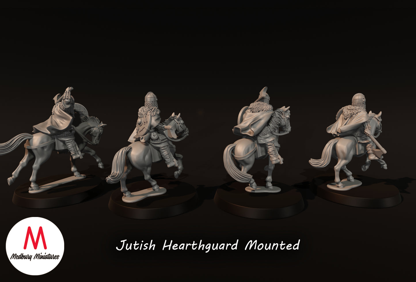 Jutish Hearthguard Mounted - Medbury Miniatures