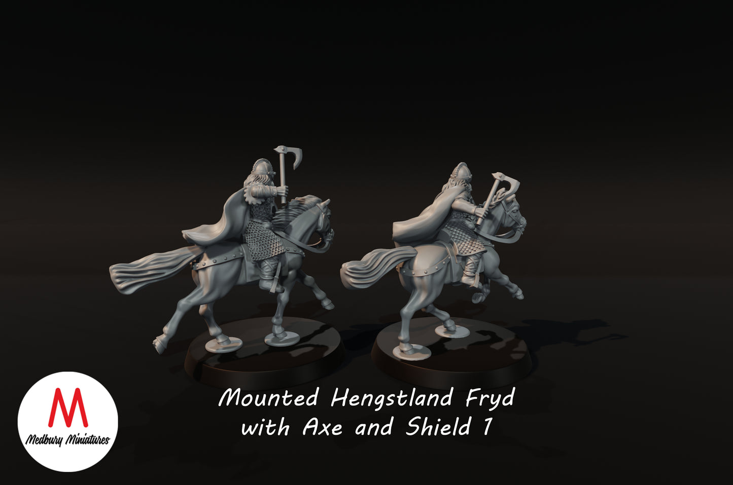 Hengstland Riders with Axes 1 - Medbury Miniatures