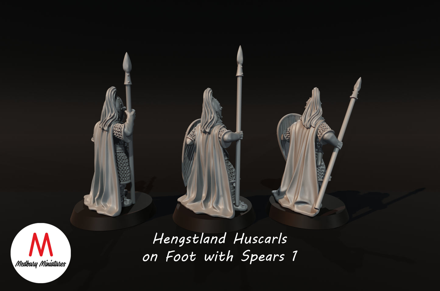 Huscarls Hengstland avec lances - Medbury Miniatures