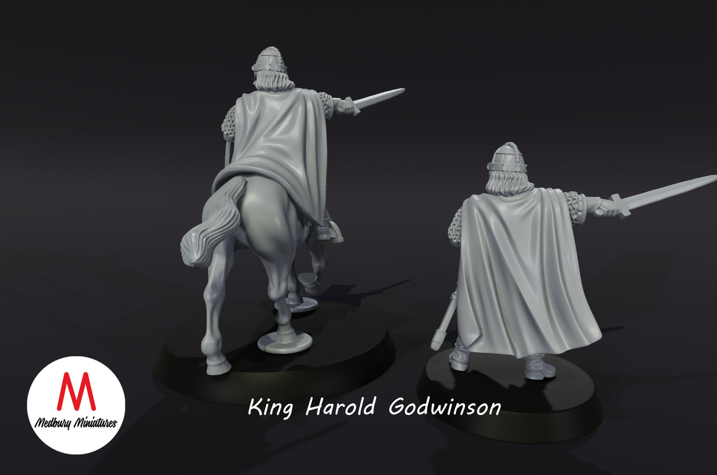 Le roi Harold Godwinson - Miniatures de Medbury