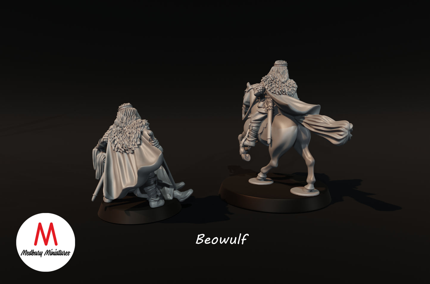 Beowulf zu Fuß und beritten - Medbury Miniatures