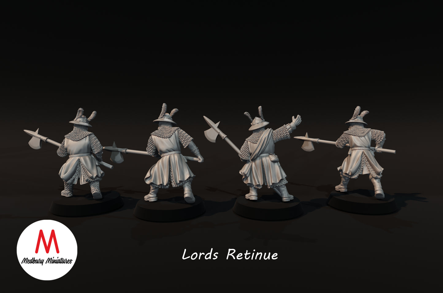 Lord Robett Woode and Retinue - Medbury Miniatures