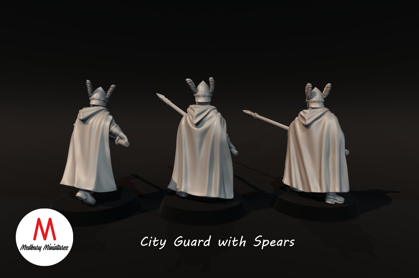 City Guard With Spears - Medbury Miniatures