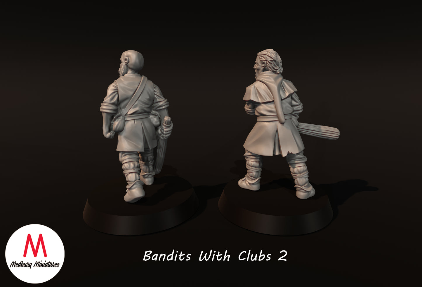 Banditen mit Keulen 2 - Medbury Miniatures