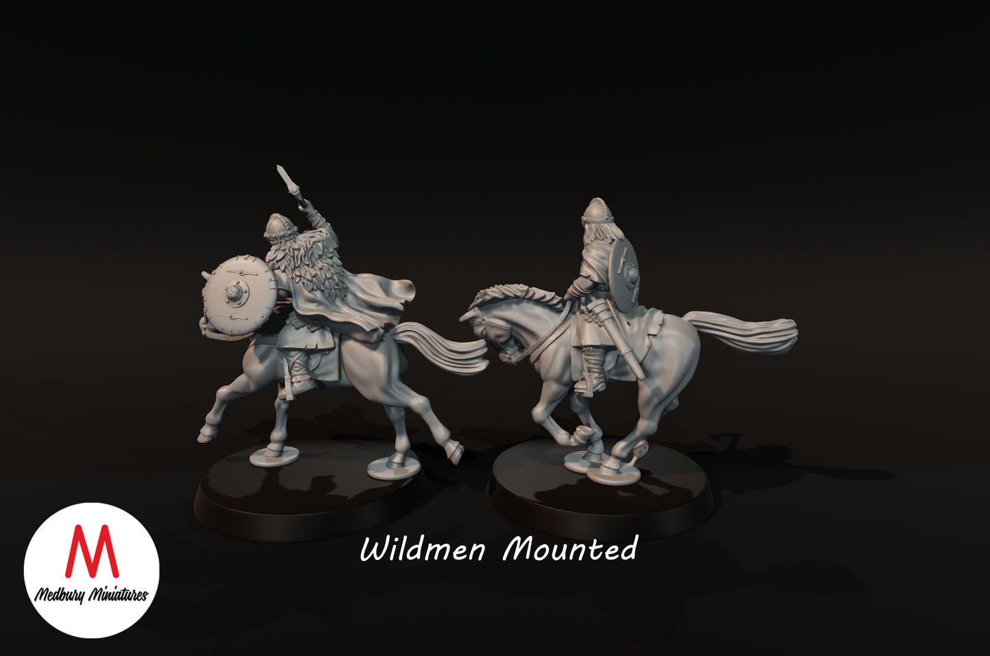 Wilde Männer zu Pferd - Medbury Miniatures