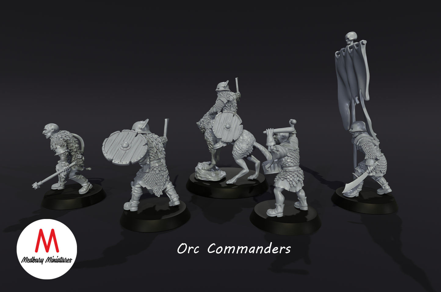 Orc Command Team - Medbury Miniatures