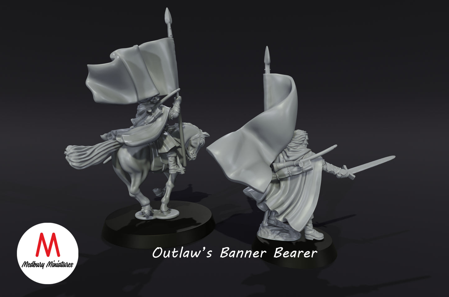 Bannerträger der Outlaws - Medbury Miniatures