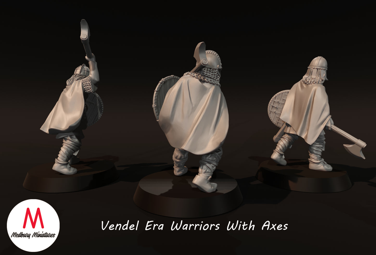 Vendel Era Warriors With Axes - Medbury Miniatures