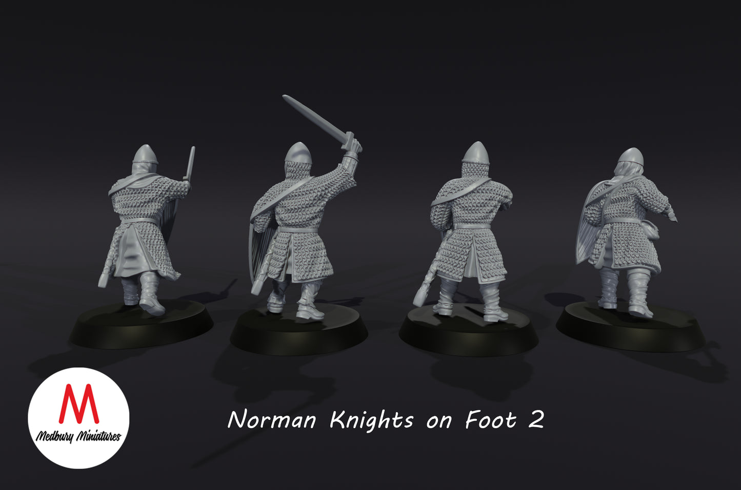 Norman Knights on Foot 2 - Medbury Miniatures