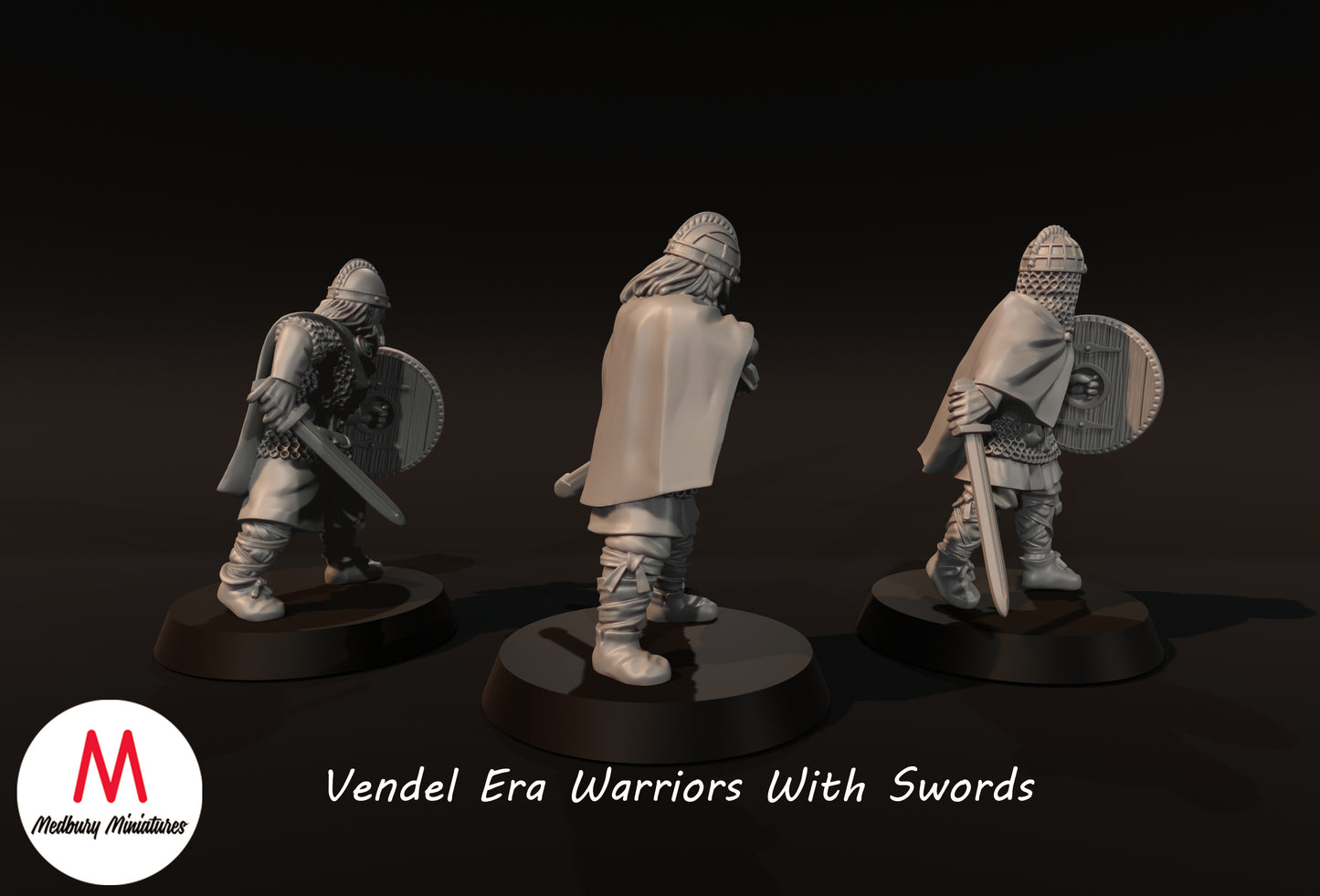 Vendel Era Warriors With Swords - Medbury Miniatures