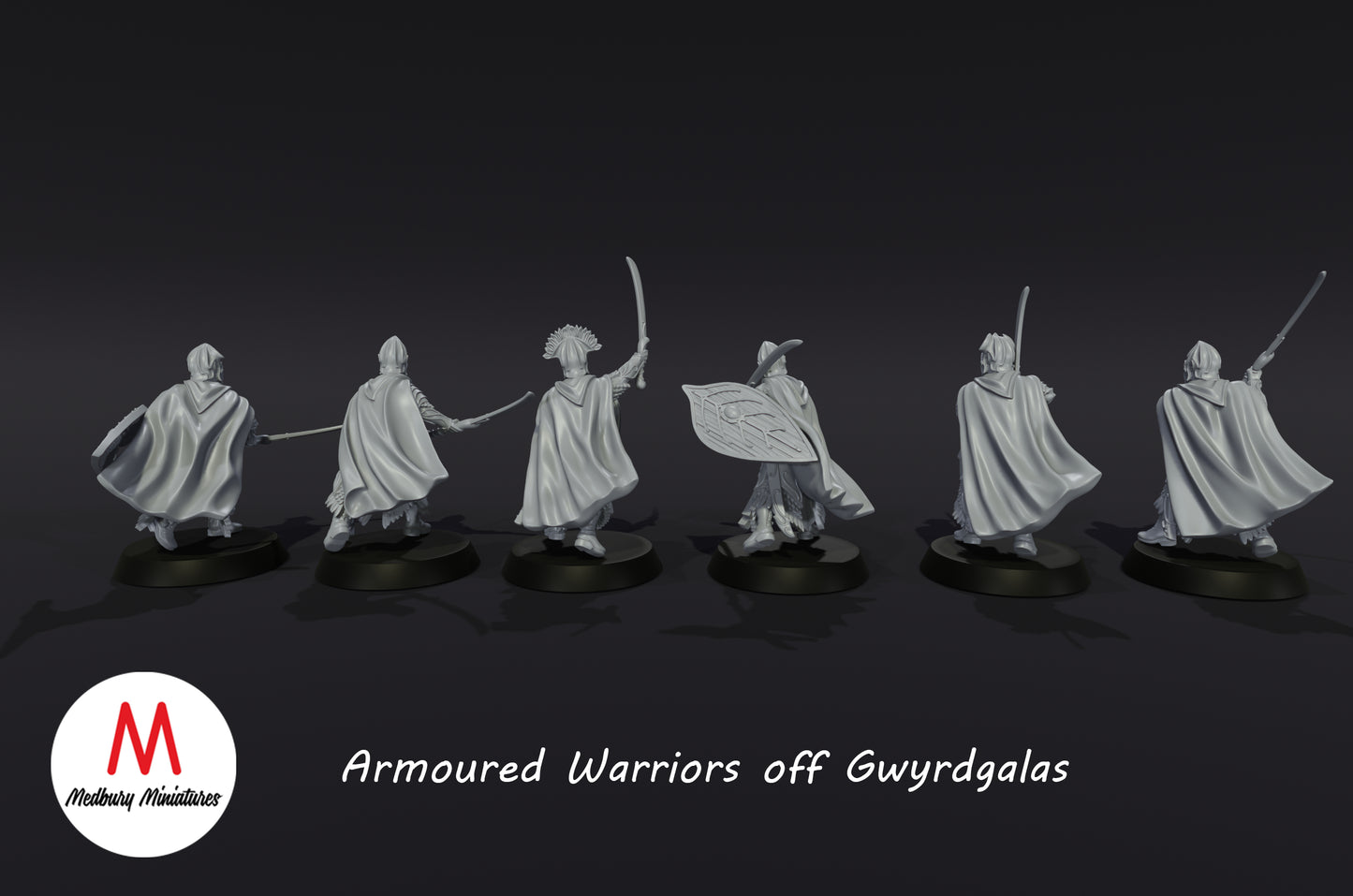 Guerriers en armure de Gwyrdgalas - Medbury Miniatures