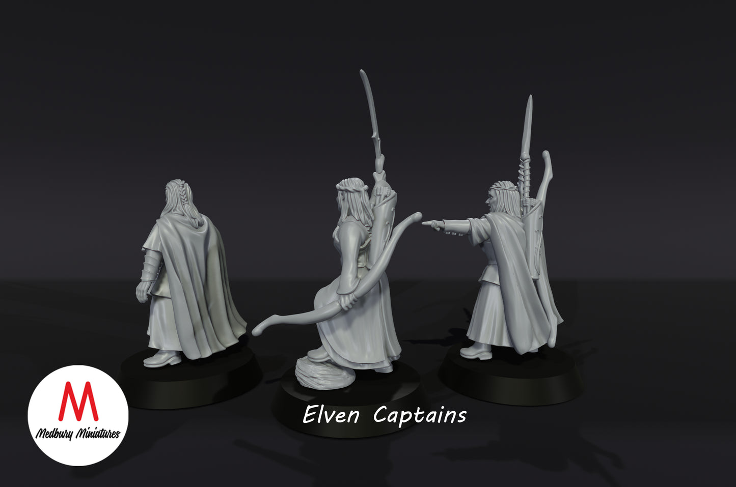 Elven Captains - Medbury Miniatures