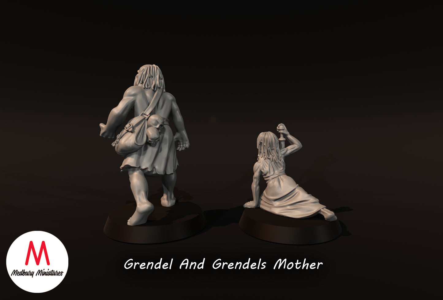 Grendel und Grendels Mutter - Medbury Miniatures