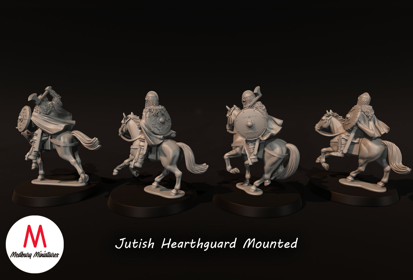 Jutish Hearthguard Mounted - Medbury Miniatures