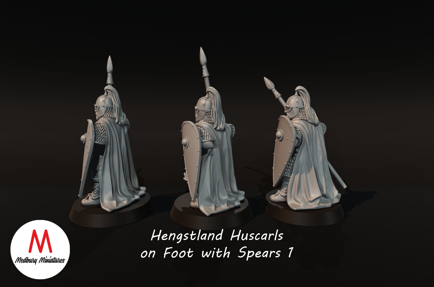 Hengstland Huscarls mit Speeren - Medbury Miniatures