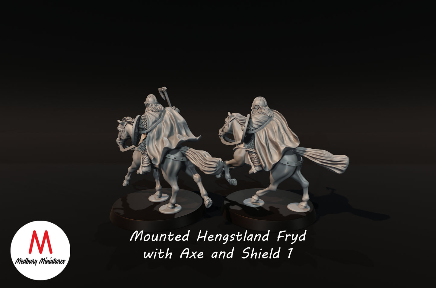 Hengstland Riders with Axes 1 - Medbury Miniatures