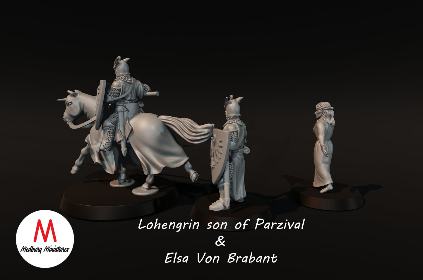 Lohengrin und Elsa - Medbury Miniatures