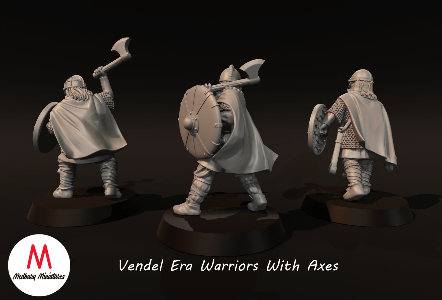 Vendel Era Warriors With Axes - Medbury Miniatures