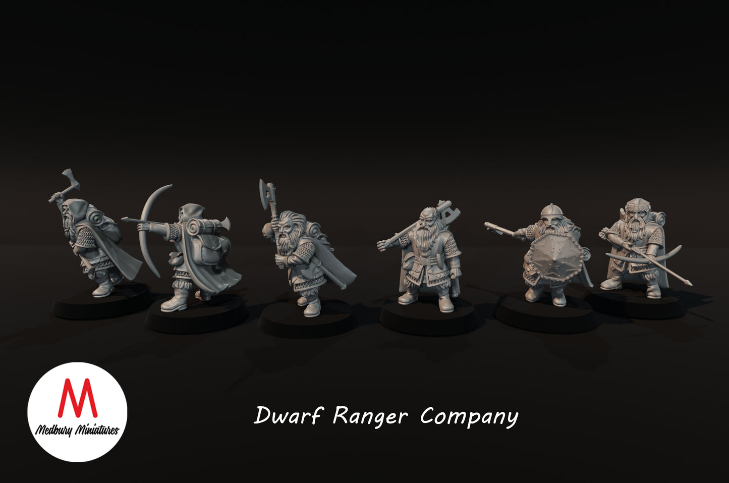 Zwergen-Rangers-Kompanie - Medbury Miniatures