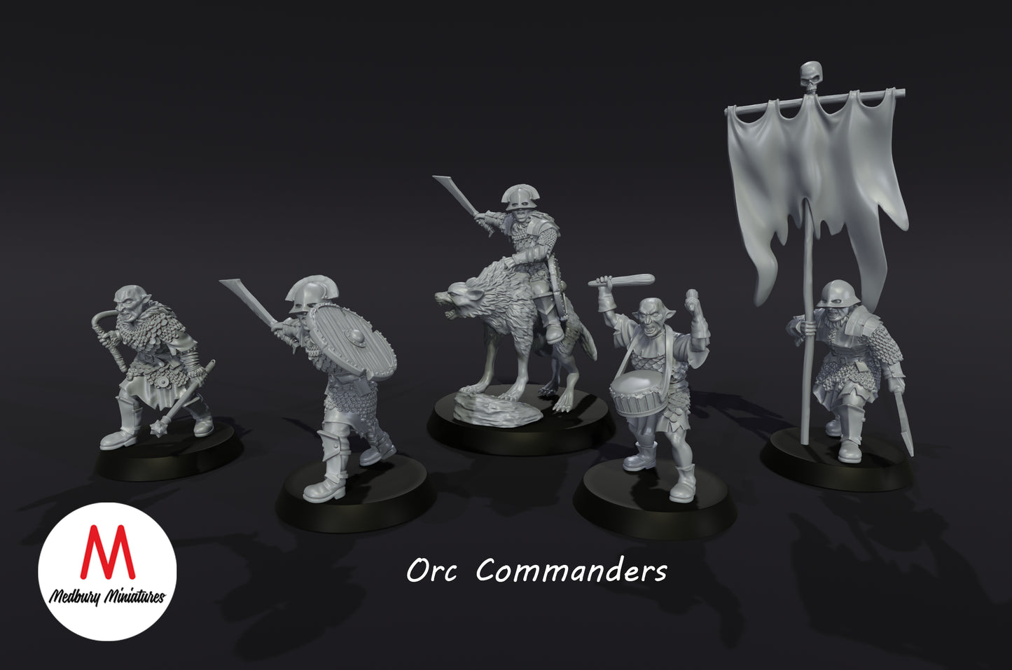 Orc Command Team - Medbury Miniatures